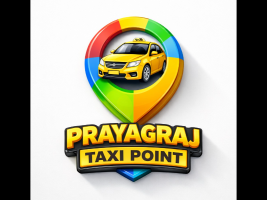 Prayagraj Taxi Point Logo
